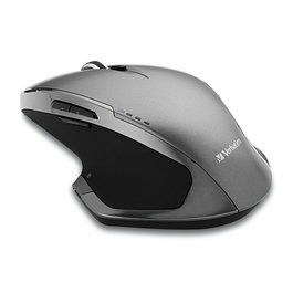Verbatim Souris sans fil Deluxe 8 boutons, 2.4 GHz, 1600 DPI, Nano récepteur USB, avec piles AA, pour toutes surfaces