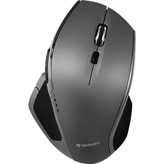 Verbatim Souris Deluxe sans fil 8 boutons Blue LED Gris/Noir Verbatim Souris Deluxe sans fil 8 boutons Blue LED Gris/Noir