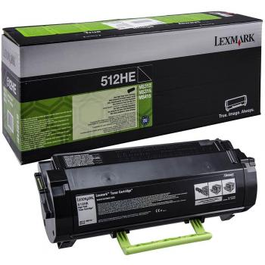 Lexmark 51F2H0E Toner Cartouche Noire Compatible avec Imprimante (512HE)