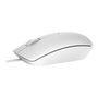 Dell MS116 Souris Optique Filaire USB - Blanc, 1000 DPI, Design Ambidextre