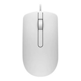 Dell MS116 Souris Optique Filaire USB - Blanc, 1000 DPI, Design Ambidextre