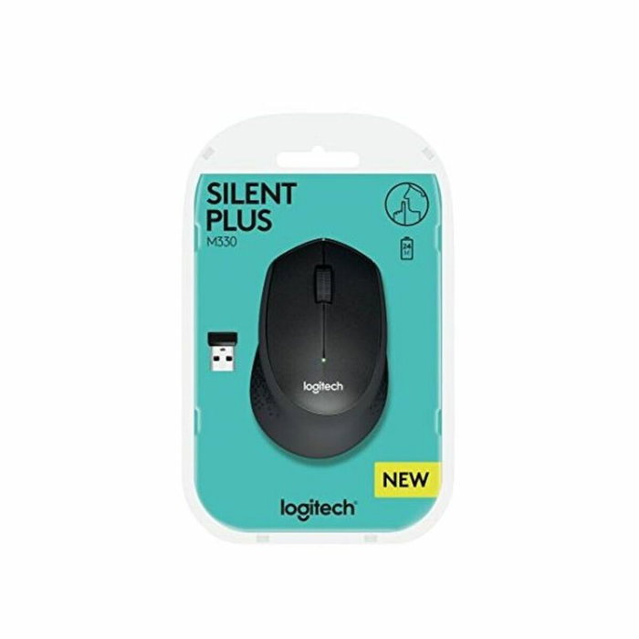 Souris Optique Sans Fil Logitech Silent Plus M330 SILENT PLUS Noir 1000 dpi