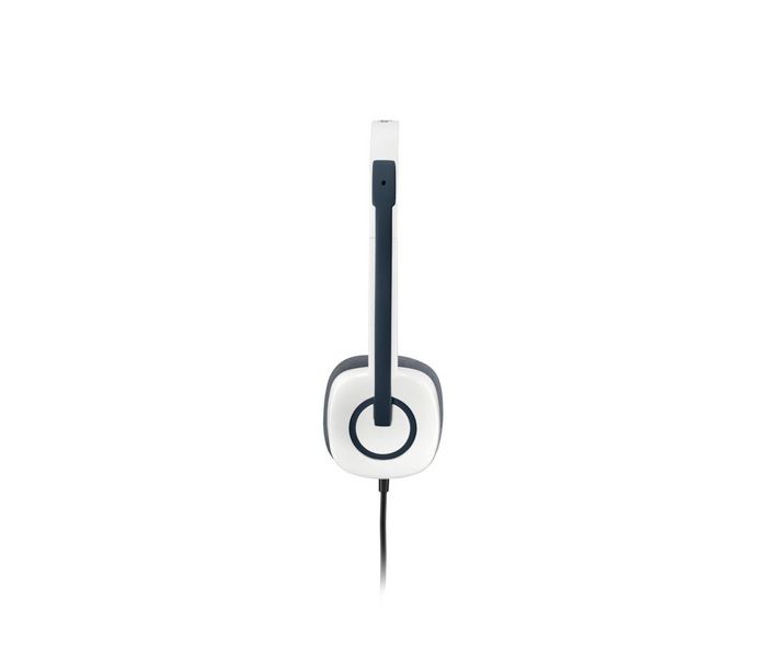 Logitech - Casque-micro pour appels USB avec son stéréo et microphone rotatif - Blanc