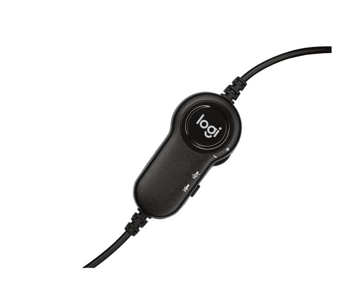 Logitech - Casque-micro pour appels USB avec son stéréo et microphone rotatif - Blanc