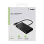 Belkin Adaptateur USB-C vers Gigabit-Ethernet, HDMI, VGA et USB-A - Noir
