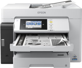 Epson ET-M16680 Imprimante Multifonction A3 Monochrome Jet d'Encre EcoTank, Wi-Fi, Ethernet, USB, 25 ppm, Écran Tactile
