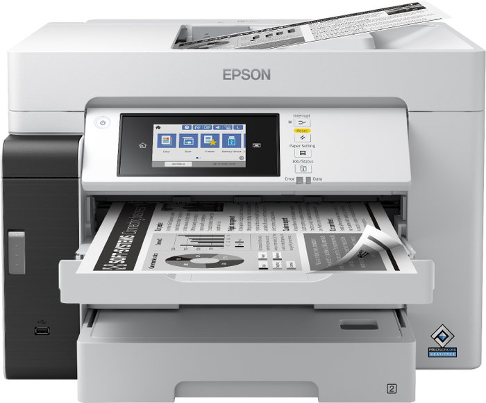 Epson ET-M16680 Imprimante Multifonction A3 Monochrome Jet d'Encre EcoTank, Wi-Fi, Ethernet, USB, 25 ppm, Écran Tactile Epson ET-M16680 Imprimante Multifonction A3 Monochrome Jet d'Encre EcoTank, Wi-Fi, Ethernet, USB, 25 ppm, Écran Tactile
