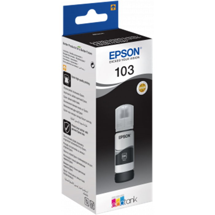 Epson C13T00S14A10 Cartouche EcoTank 103 Noir Encre pour Imprimante