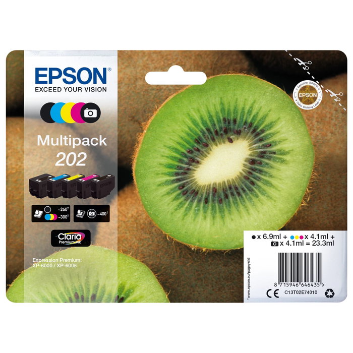 Epson Multipack Claria Premium T 202 (C13T02E74010) - 5 Couleurs