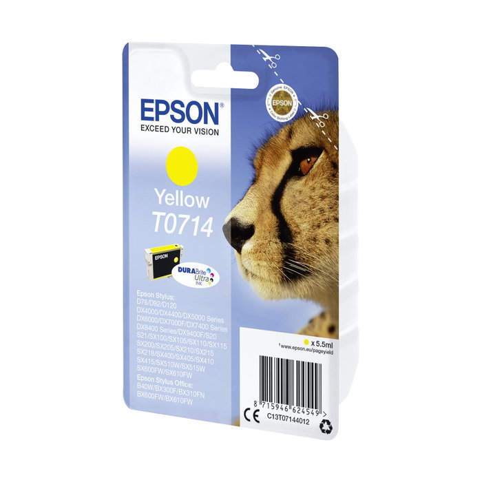 Epson Cartouche d'encre DURABrite Ultra T0714 Jaune