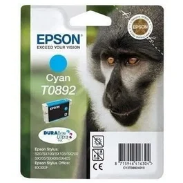 Epson T0892 Cartouche d'encre Cyan DURABrite Ultra pour imprimantes Stylus SX100, SX115, SX200, SX210, SX400 - Compatible avec 20+ modèles