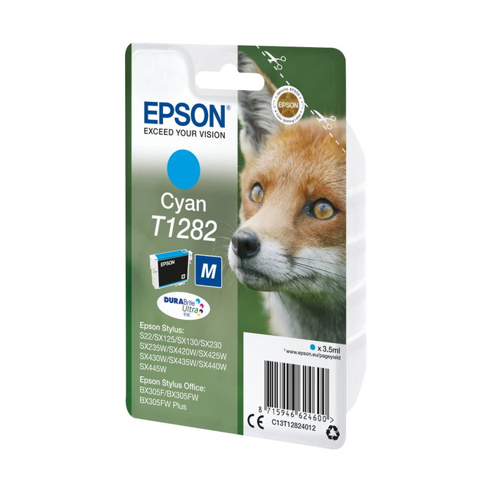 Epson Cartouche d'encre T1282 Cyan DURABrite Ultra