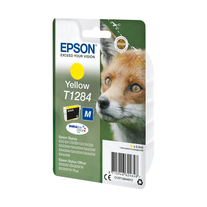 Epson Cartouche d'encre DURABrite Ultra T1284 jaune Epson Cartouche d'encre DURABrite Ultra T1284 jaune