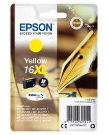 Epson Cartouche d'encre 16XL Jaune DURABrite Ultra T1634