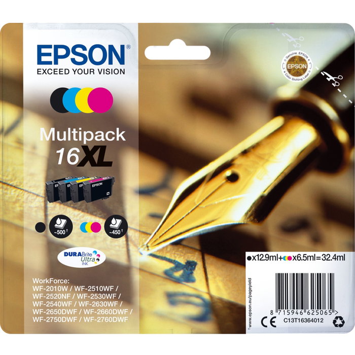 Epson DURABrite Ultra XL Multipack T1636 (BK/C/M/Y)