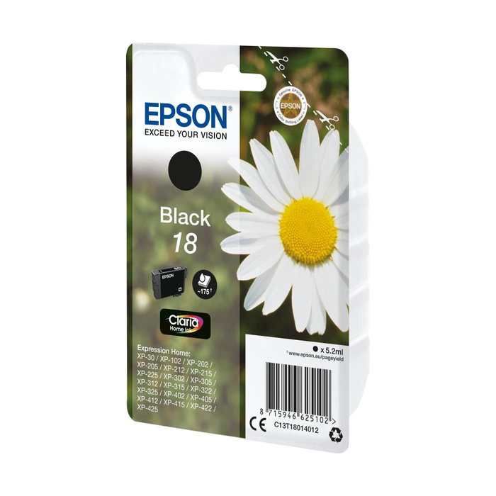 Epson Cartouche d'encre T1801 Noir Claria Home