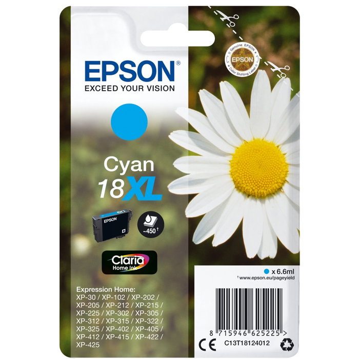 Epson T1812 XL Cyan Claria Home