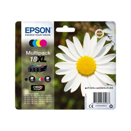 Epson Multipack de cartouches d'encre 18XL C13T18164012 Noir, Cyan, Magenta, Jaune