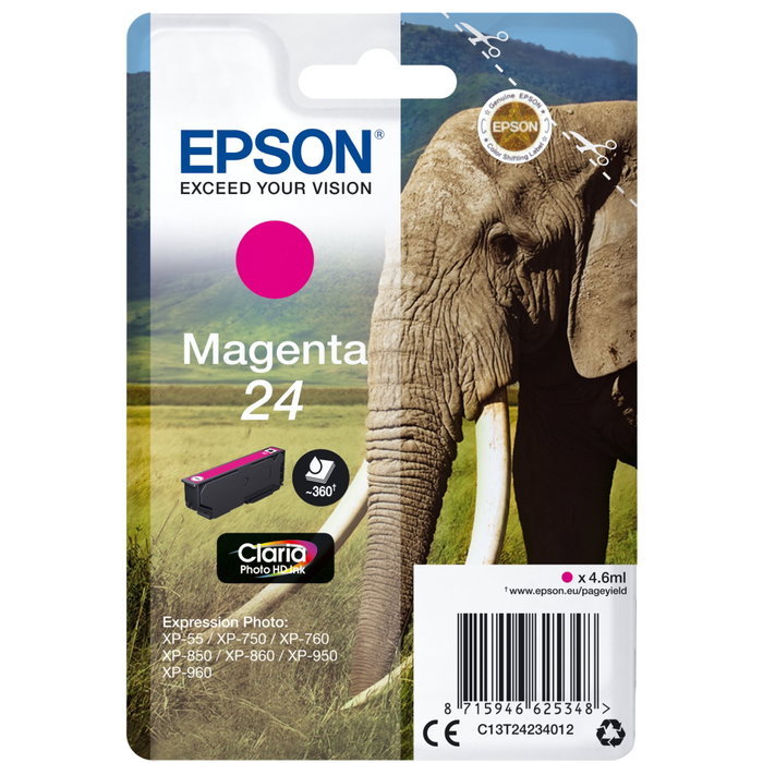 Epson Cartouche d'encre Claria Photo HD T2423 Magenta Epson Cartouche d'encre Claria Photo HD T2423 Magenta