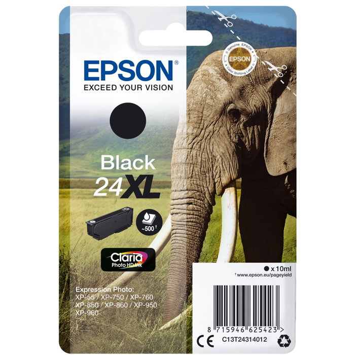 Epson Cartouche d'encre T2431 XL Noir Claria Photo HD