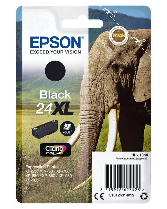 Epson Cartouche d'encre T2431 XL Noir Claria Photo HD