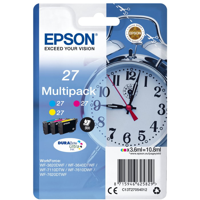 Epson Multipack T2705 DURABrite Ultra Cyan, Magenta, Jaune