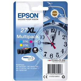 Epson Multipack DURABrite Ultra Ink 27 XL (Cyan, Magenta, Jaune)