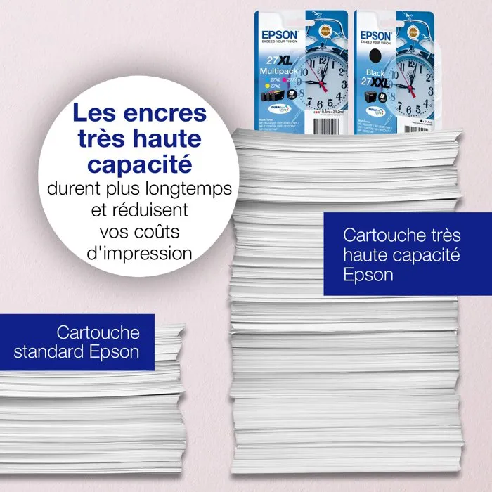 Epson Multipack DURABrite Ultra Ink 27 XL (Cyan, Magenta, Jaune) Epson Multipack DURABrite Ultra Ink 27 XL (Cyan, Magenta, Jaune)