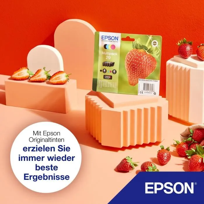 Epson T2984 Cartouche d'encre Jaune (C13T29844012) de couleur jaune fraise