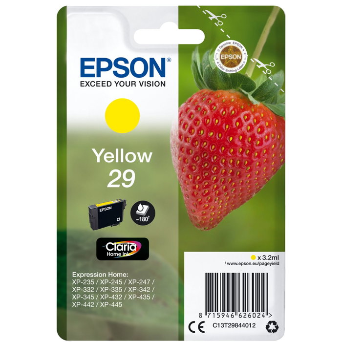 Epson Cartouche d'encre Claria Home 29 Jaune T2984