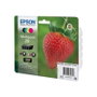 Epson 29 Multipack Lot de 4 Cartouches Original (C13T29864012) Noir, Jaune, Cyan, Magenta