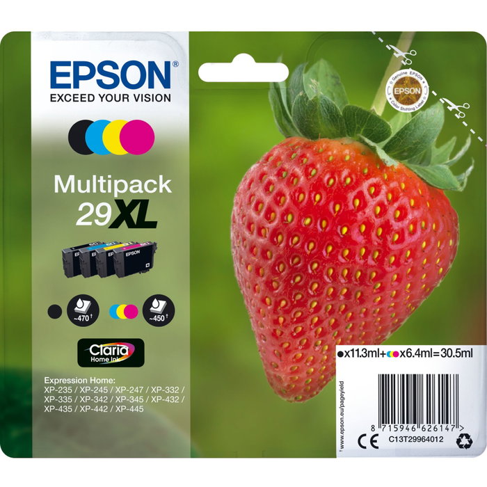Epson Multipack Claria Home 29XL BK/C/M/Y T2996 Epson Multipack Claria Home 29XL BK/C/M/Y T2996