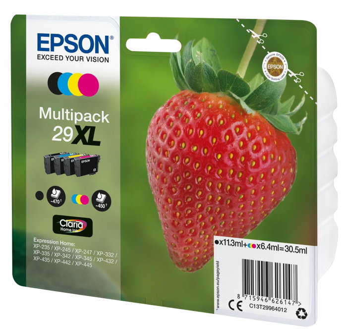 Epson Multipack Claria Home 29XL BK/C/M/Y T2996 Epson Multipack Claria Home 29XL BK/C/M/Y T2996