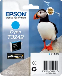 Epson C13T32424010 Cartouche d'encre cyan T3242, ~980 pages