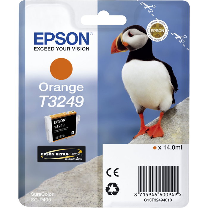 Epson Cartouche d'encre UltraChrome Hi-Gloss2 T3249 Orange Epson Cartouche d'encre UltraChrome Hi-Gloss2 T3249 Orange