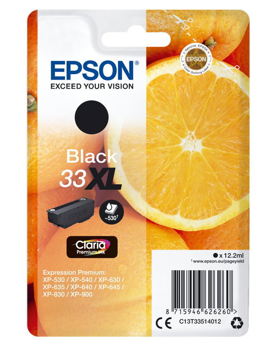 Epson Cartouche d'encre 33XL Noir C13T33514012