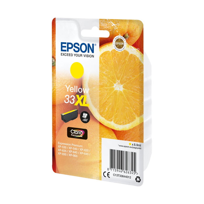 Epson Cartouche d'encre Claria Premium 33 XL T3364 Jaune