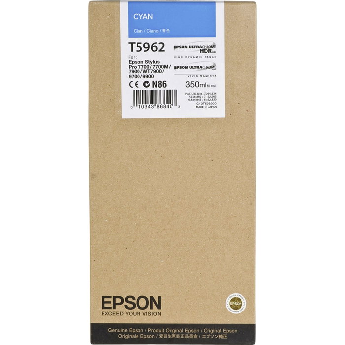 Epson Cartouche d'encre Cyan 350 ml pour Stylus Pro 7700 7890 7900 9700 9890 9900 WT7900 Epson Cartouche d'encre Cyan 350 ml pour Stylus Pro 7700 7890 7900 9700 9890 9900 WT7900