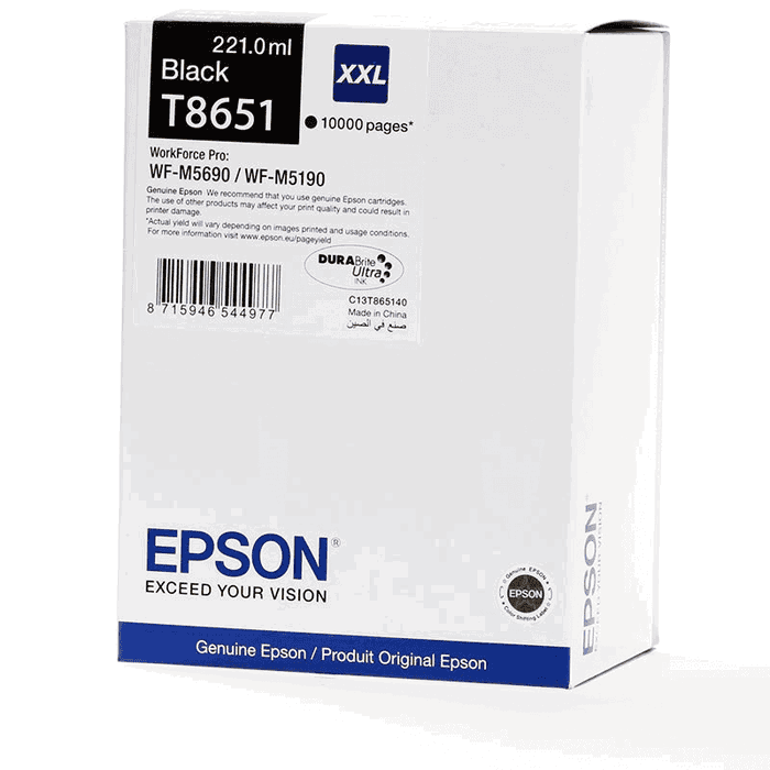 Epson T8651 Cartouche d'encre noire Epson T8651 Cartouche d'encre noire