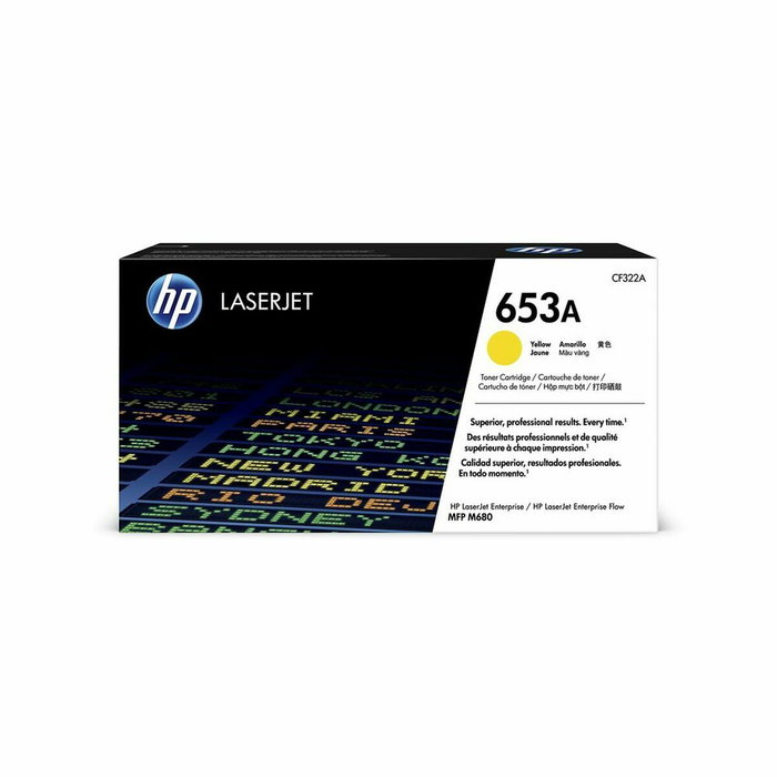 Toner HP Cartucho de tóner original LaserJet HP 653A amarillo Jaune Toner HP Cartucho de tóner original LaserJet HP 653A amarillo Jaune
