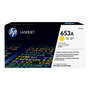 HP Cartouche d'encre jaune CF322A - Modèle 653A (HP653A) - Toner compatible pour imprimantes HP