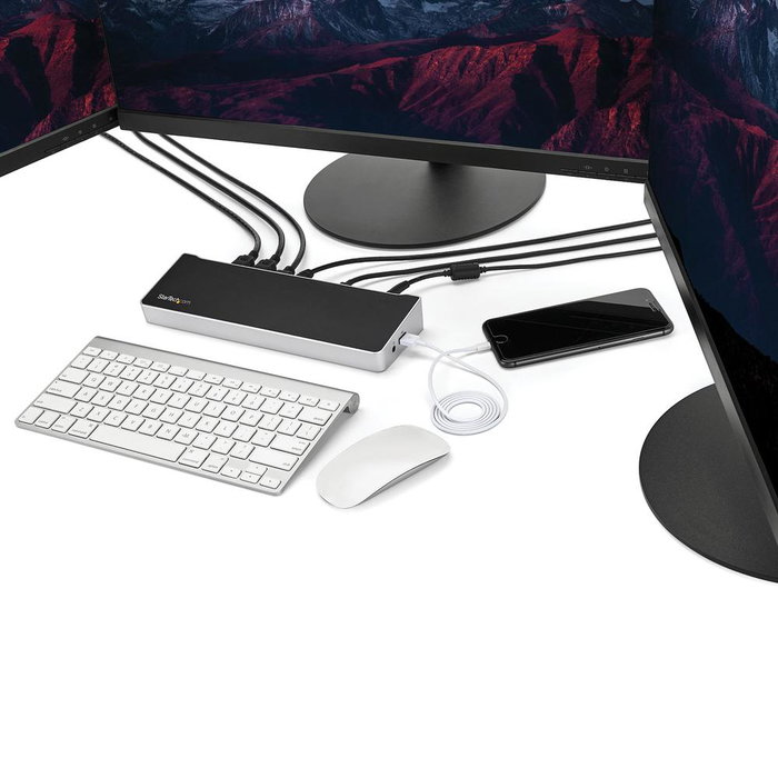 Startechcom 11 en 1 Docking Station USB-C Hub HDMI DisplayPort Ethernet 100W Power Delivery