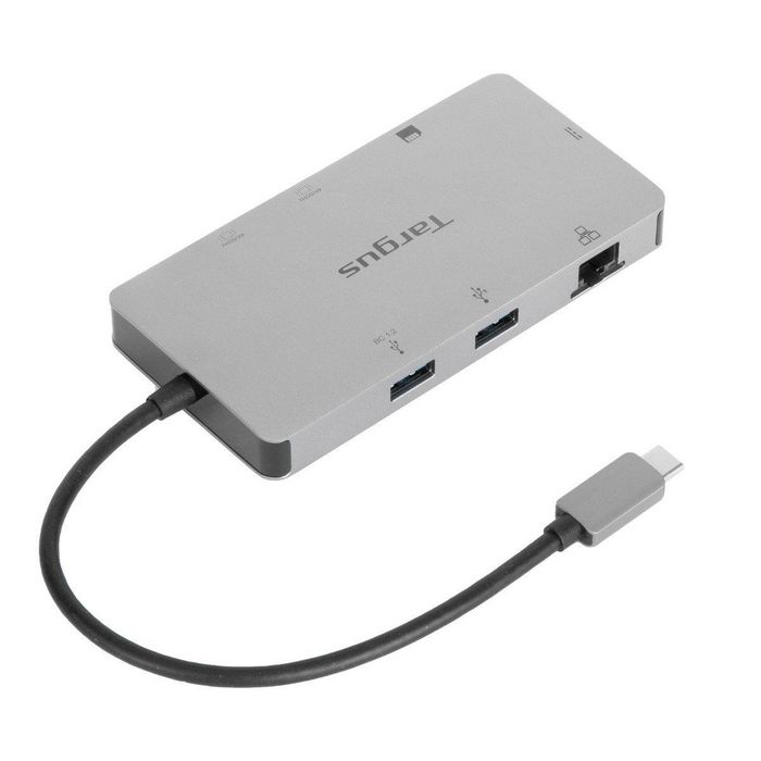 Targus Station d'accueil USB-C Dual HDMI 4K avec alimentation PD 100W Pass-Thru, 2 ports USB-A 3.2, Gigabit Ethernet, lecteur de cartes