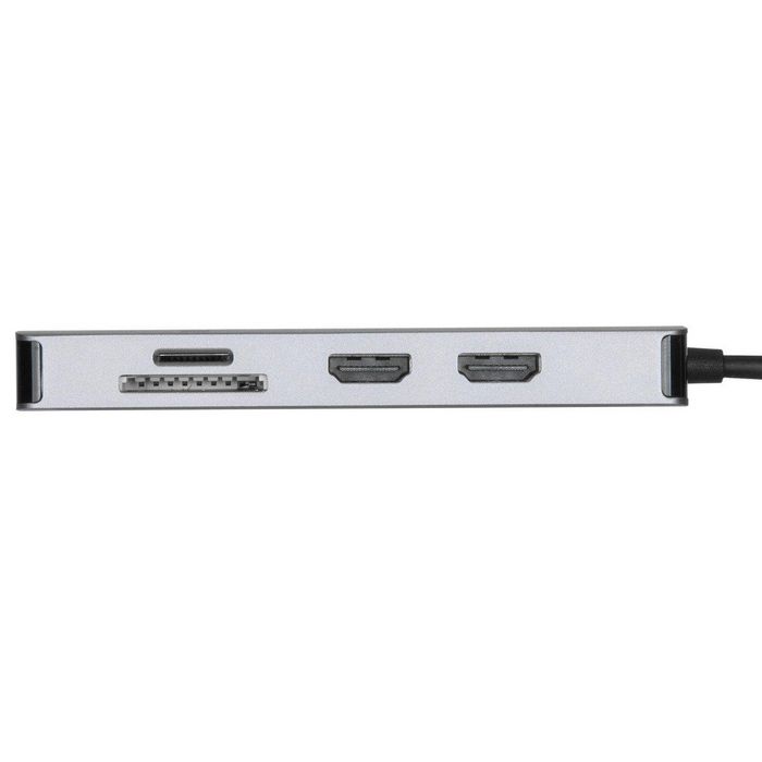 Targus Station d'accueil USB-C Dual HDMI 4K avec alimentation PD 100W Pass-Thru, 2 ports USB-A 3.2, Gigabit Ethernet, lecteur de cartes