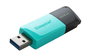 Kingston DataTraveler Exodia M Clé USB 256GB USB 3.2 Gen 1 - Noir et Turquoise - Stockage Portable avec Capuchon et Anneau