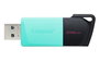 Kingston DataTraveler Exodia M Clé USB 256GB USB 3.2 Gen 1 - Noir et Turquoise - Stockage Portable avec Capuchon et Anneau