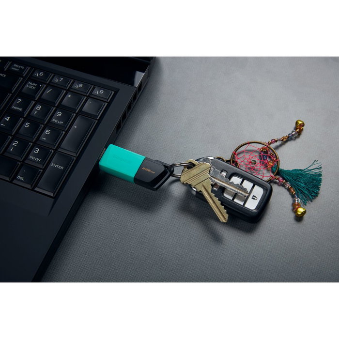 Kingston DataTraveler Exodia M 256 Go Noir et Turquoise