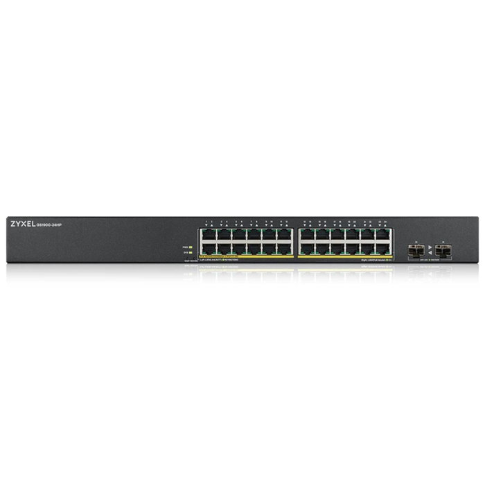 Zyxel GS1900-24HPv2 Switch 24 ports Gigabit PoE+, 2 ports SFP, Noir