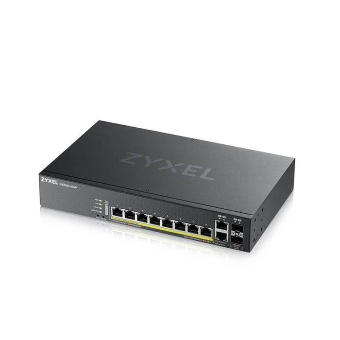 Zyxel GS2220-10HP-EU0101F Switch gestionné L2 10 ports Gigabit avec PoE 180W Zyxel GS2220-10HP-EU0101F Switch gestionné L2 10 ports Gigabit avec PoE 180W