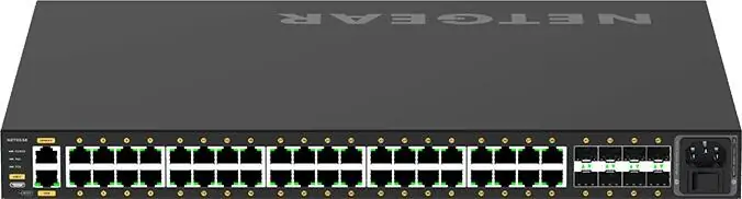 Netgear M4250-40G8XF-PoE+ Switch AV Line 40x Gigabit PoE+ 8x SFP+ Netgear M4250-40G8XF-PoE+ Switch AV Line 40x Gigabit PoE+ 8x SFP+